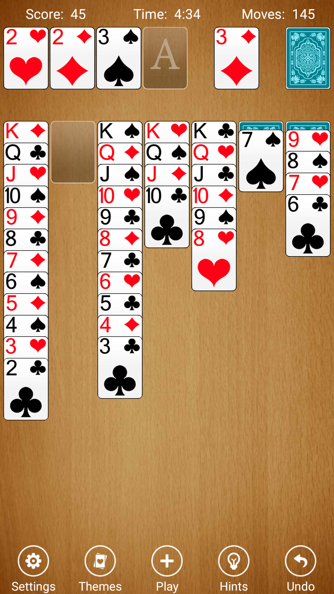 Solitaire Game Screenshot
