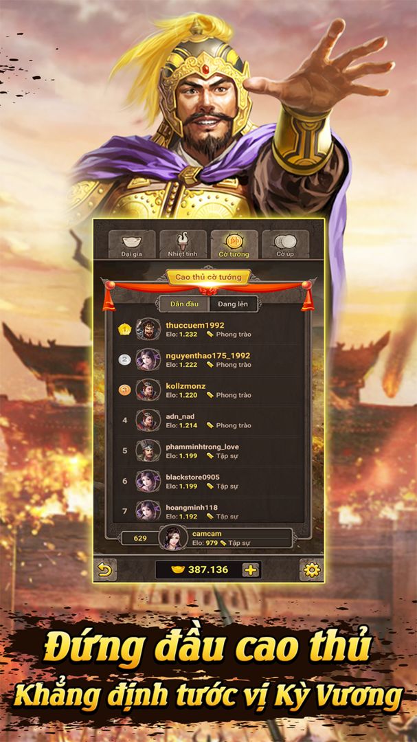 Cờ Tướng Cờ Úp Online Kỳ Vương screenshot game