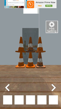 Escape from Cones Room Game Screenshot