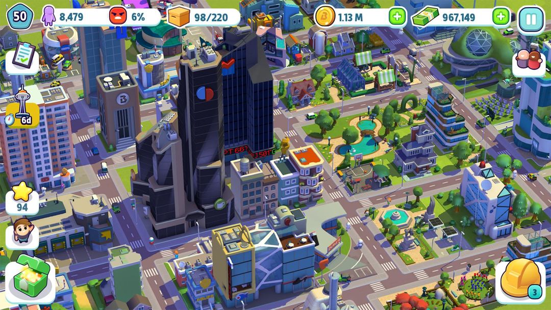 City Mania: 도시 건설 게임 게임 스크린 샷