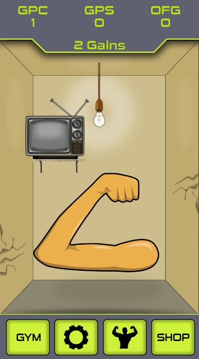 Biceps Clicker Game Screenshot