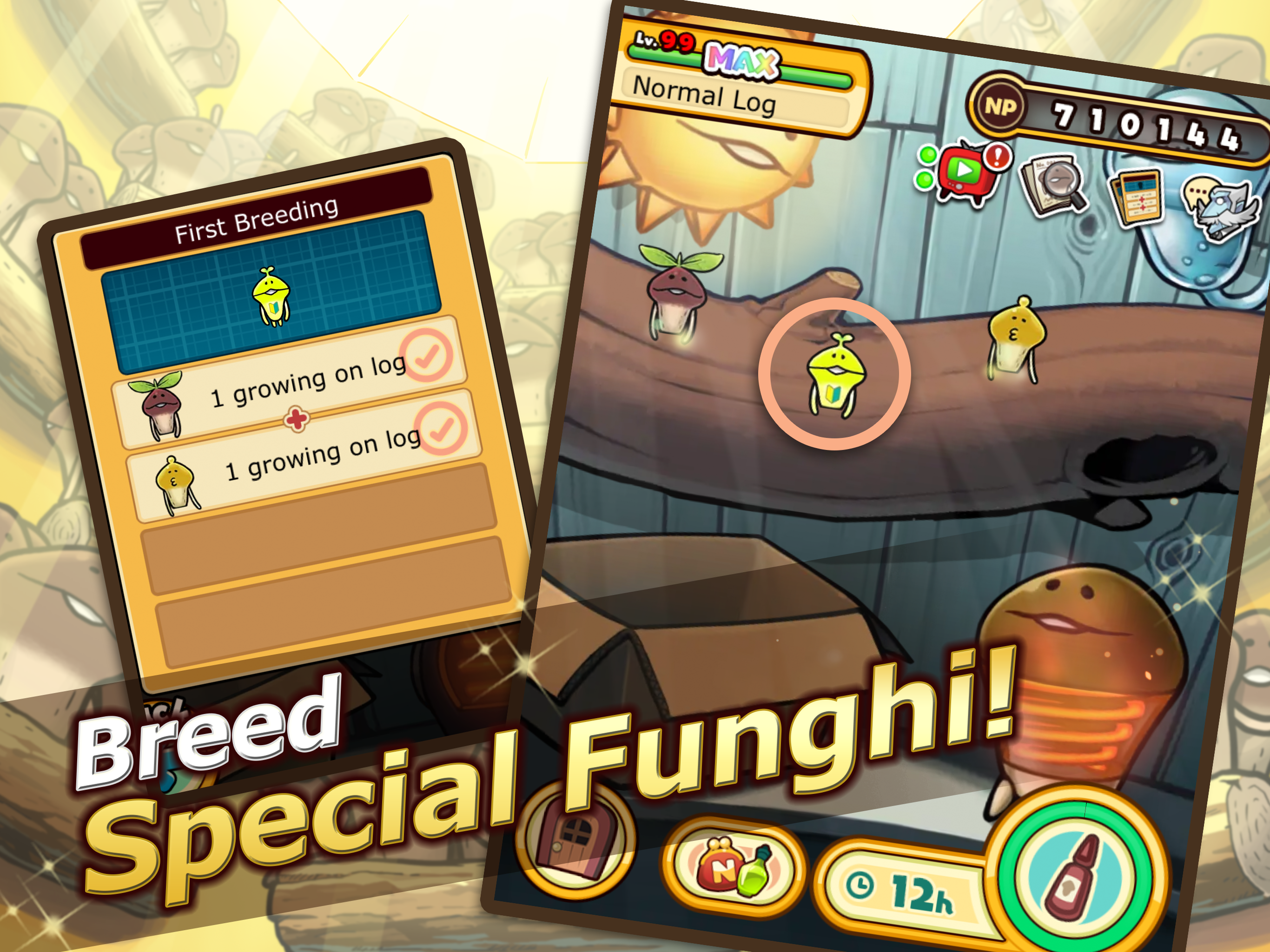 Скриншот игры Idle Mushroom Garden Deluxe