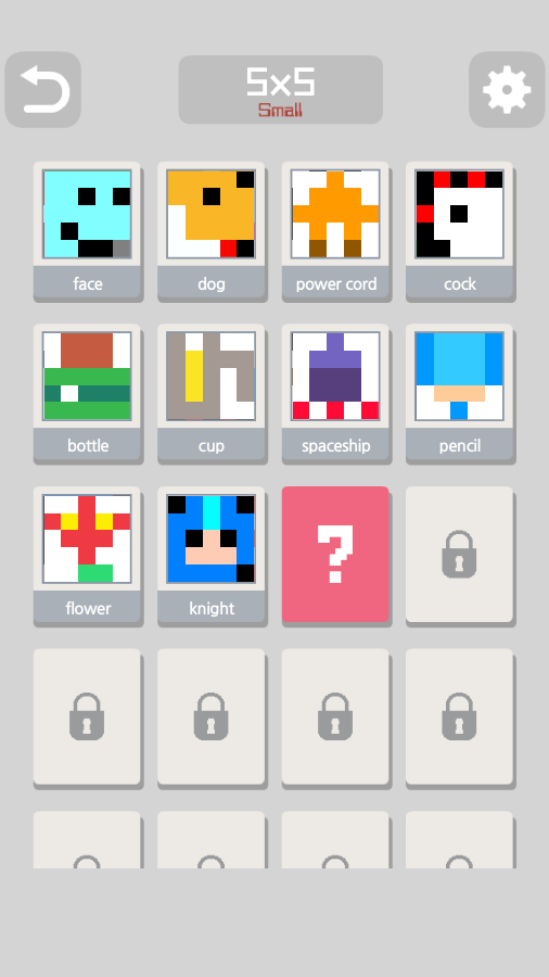 Mine Sketch Picross Game Screenshot