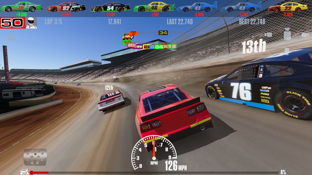 Screenshot of Stock Car Racing