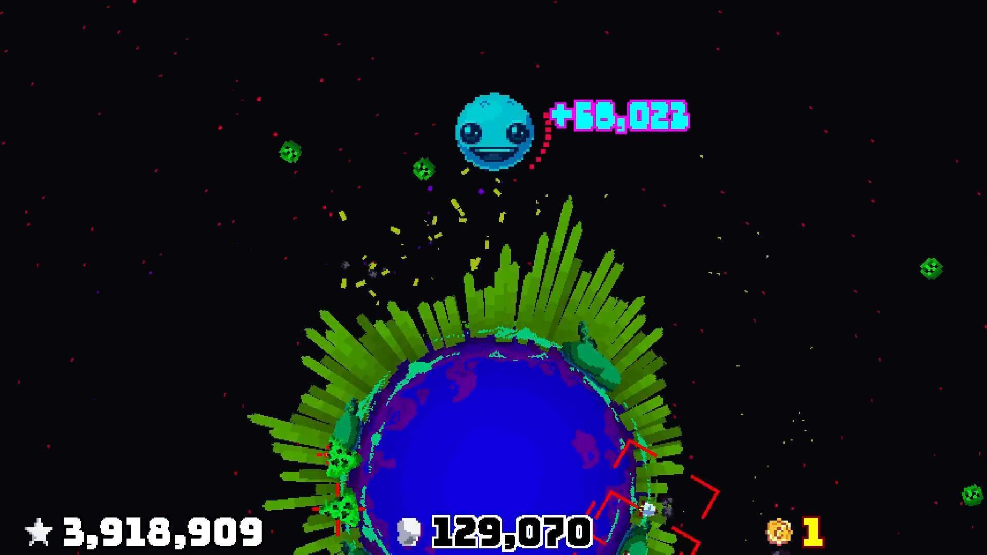 Planet Bash ภาพหน้าจอเกม