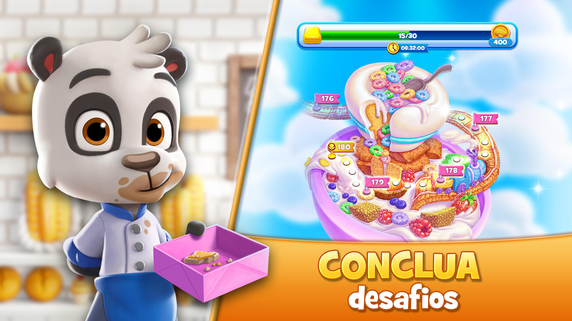 Captura de Tela do Jogo Cookie Jam: jogo de combinar 3