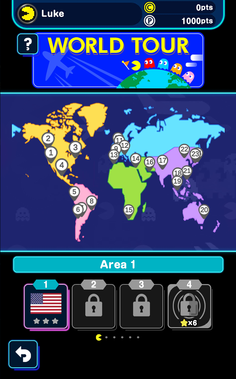 Cuplikan Layar Game PAC-MAN GEO