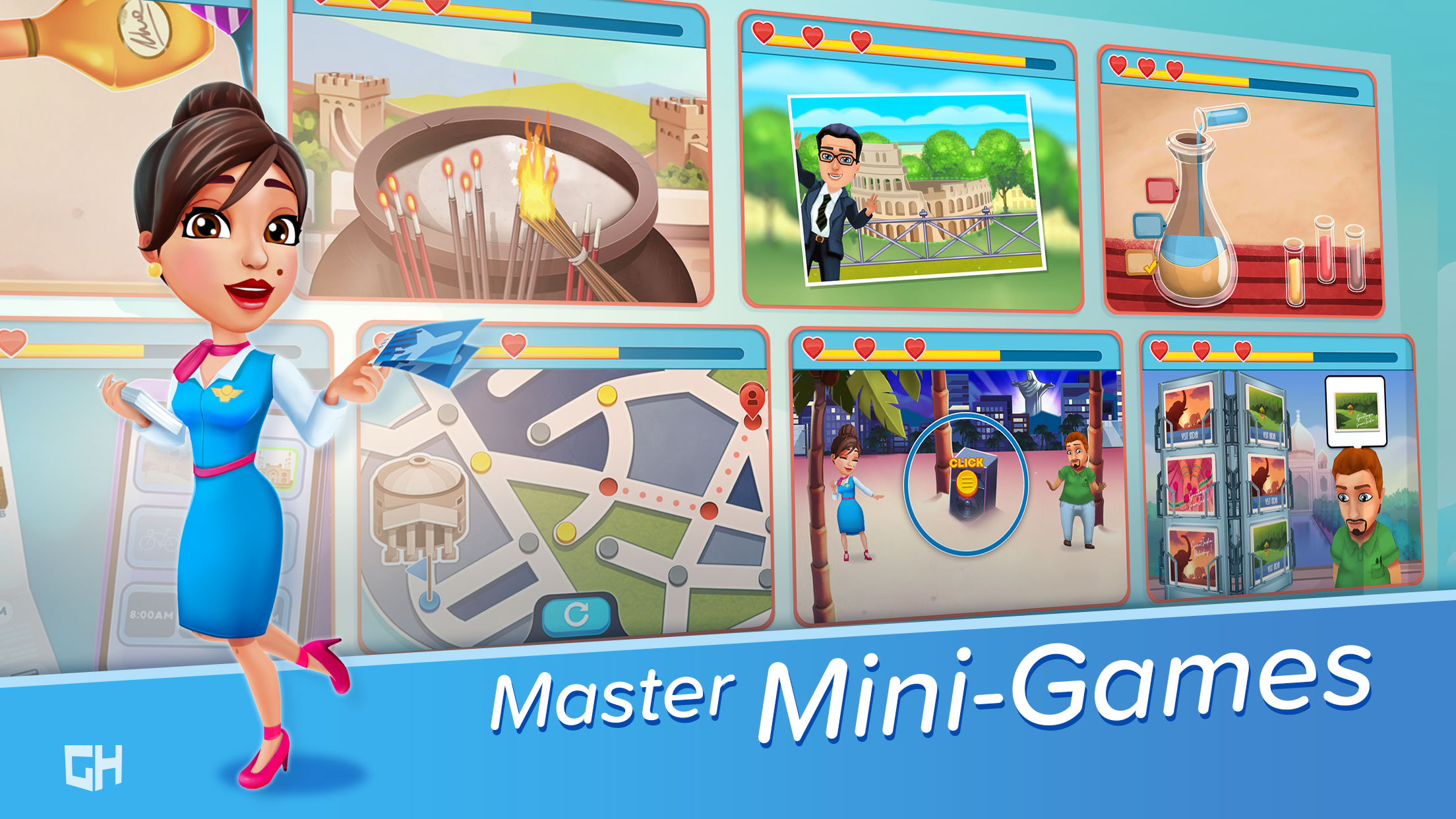 Amber's Airline - 7 Wonders ภาพหน้าจอเกม