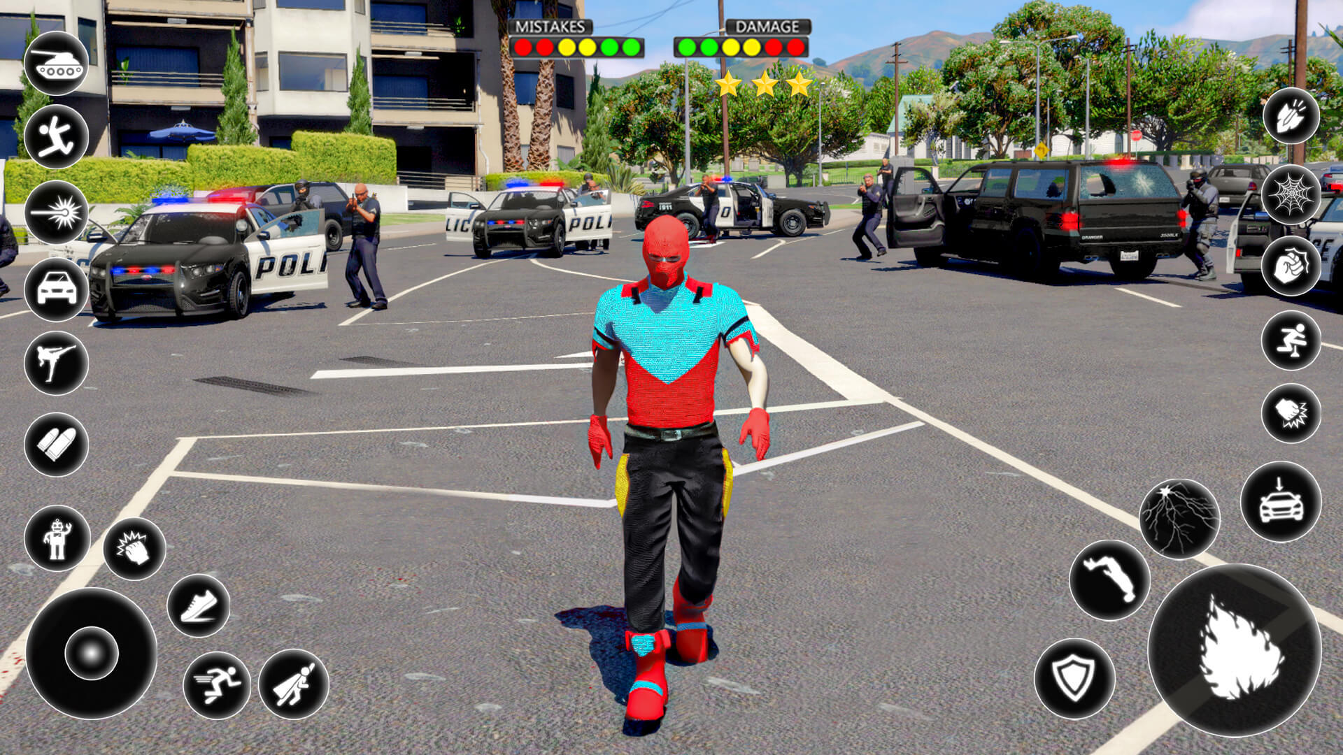 Spider Vice Town Rope Hero Man Game Screenshot