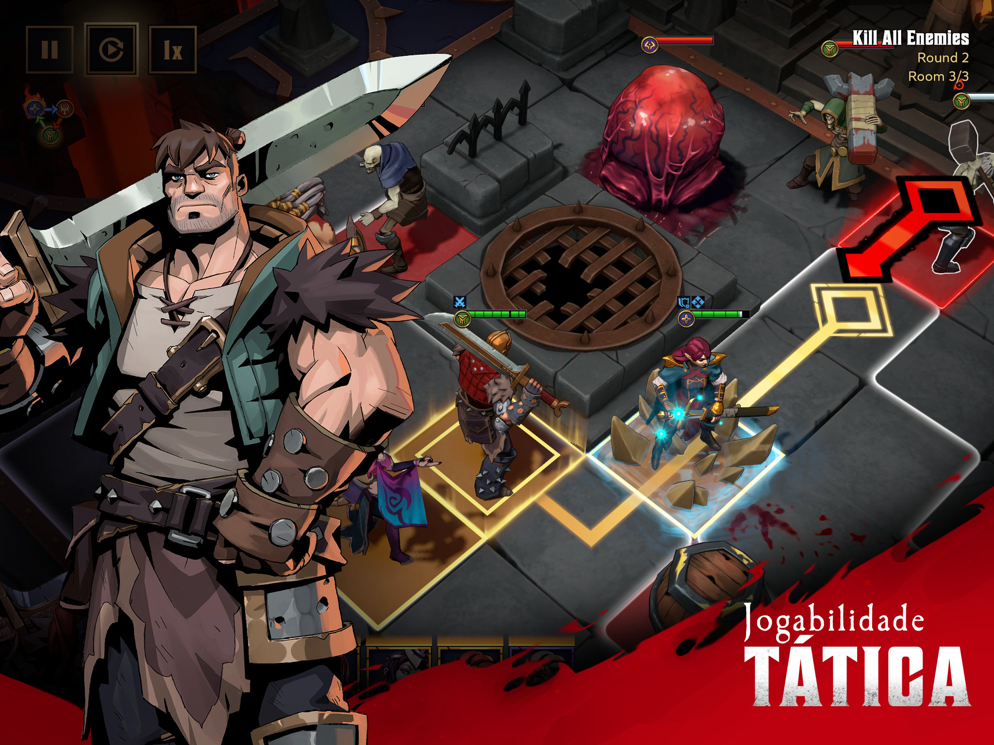 Captura de Tela do Jogo Grimguard Tactics: Fantasy RPG