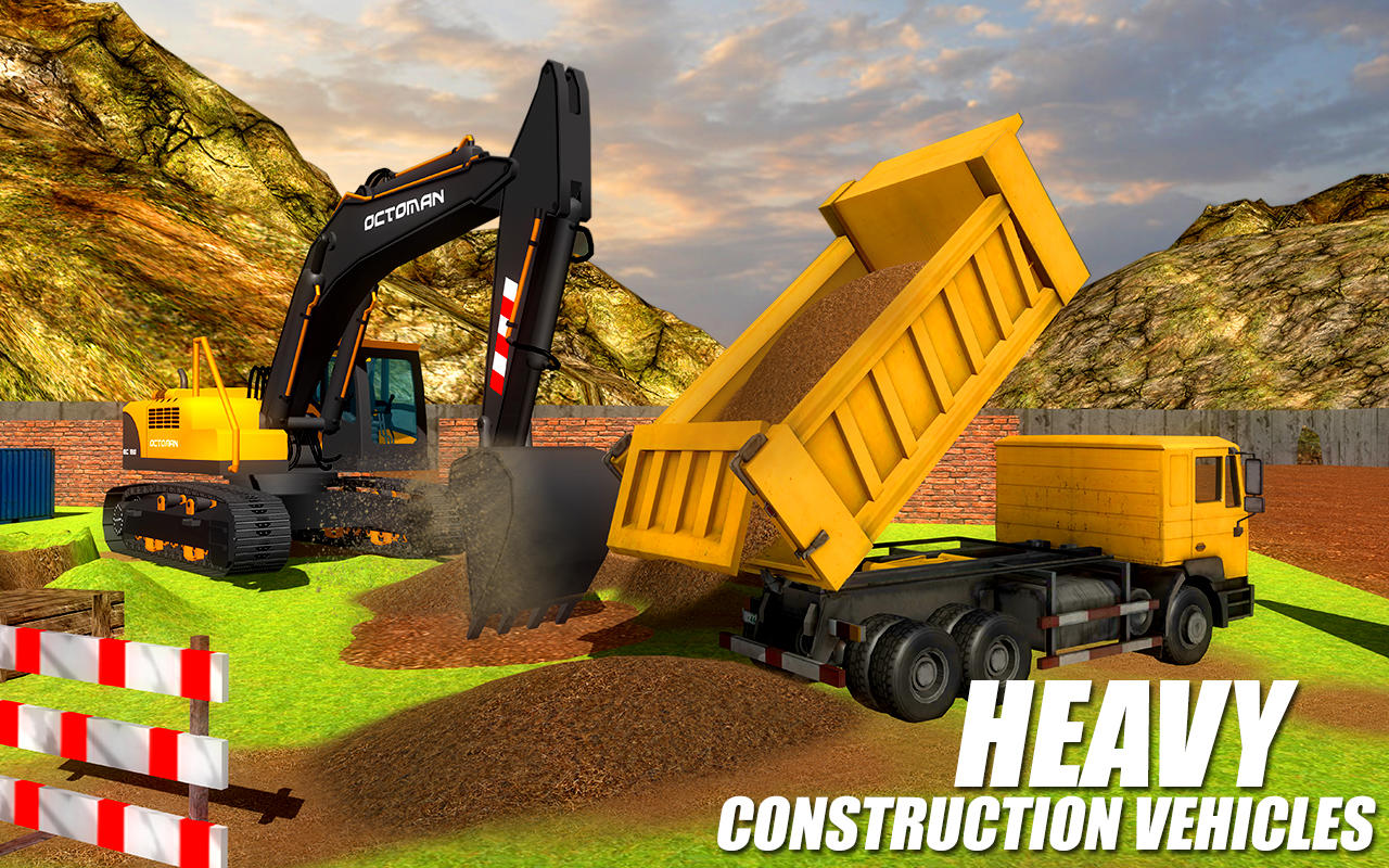 Excavator City Construction 3D Game Screenshot