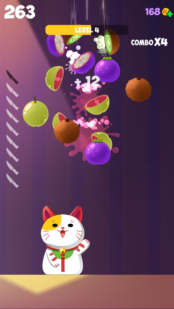 Cat knife 2D ภาพหน้าจอเกม
