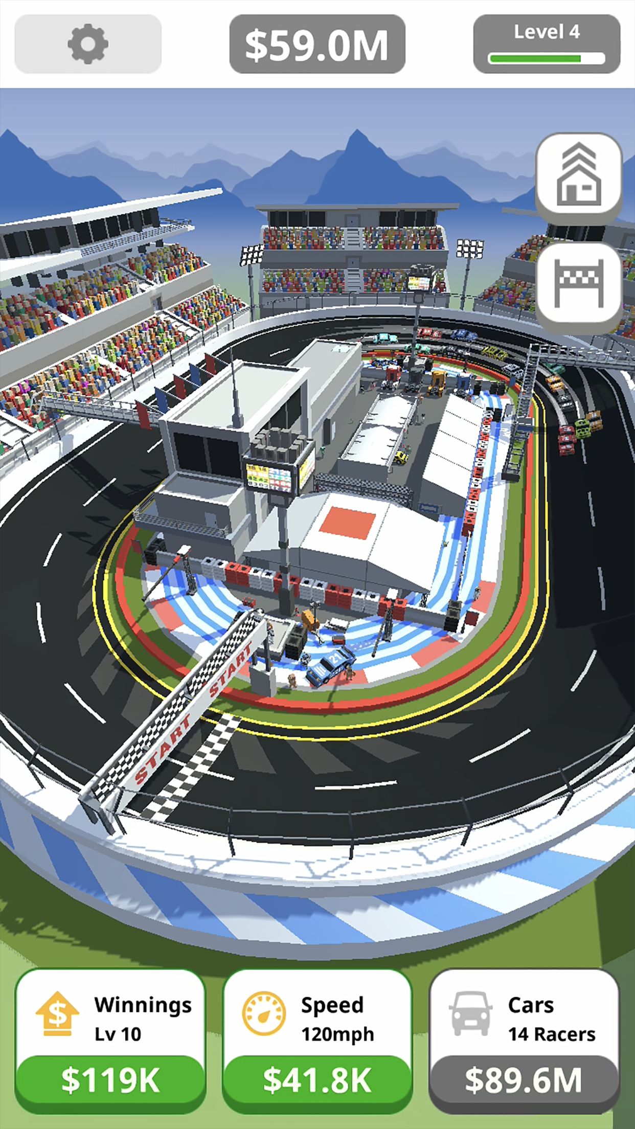 Idle Tap Racing: Tycoon Game Game Screenshot