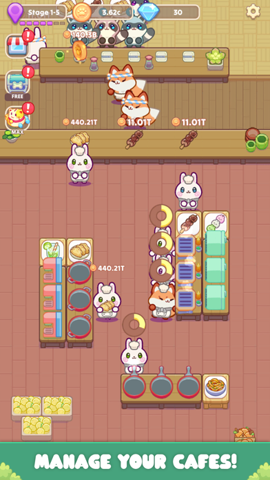 Cozy Cafe: Animal Restaurant ภาพหน้าจอเกม