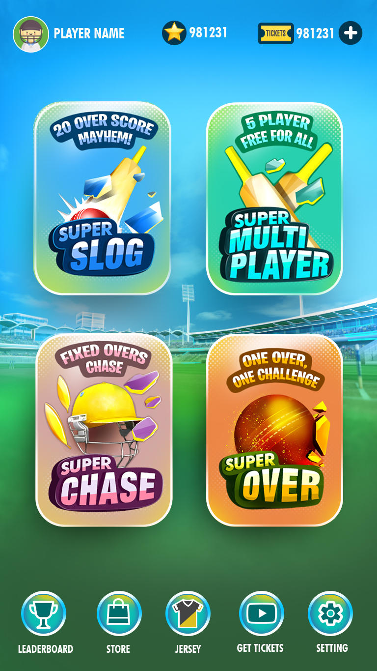 WCC Cricket Blitz Game Screenshot