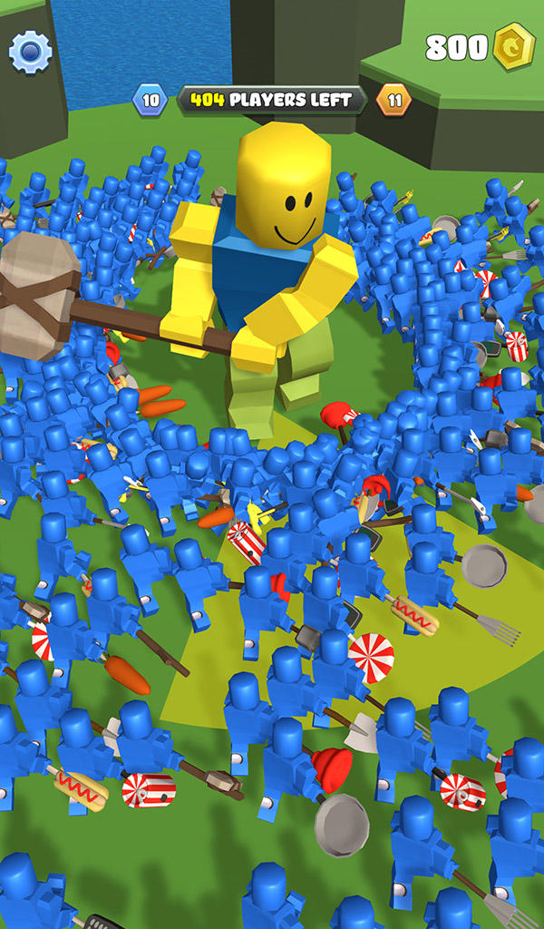 Screenshot of Roblock Smashers - Survival io game