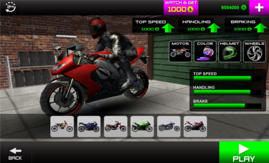 Screenshot of MOTO GAME Z