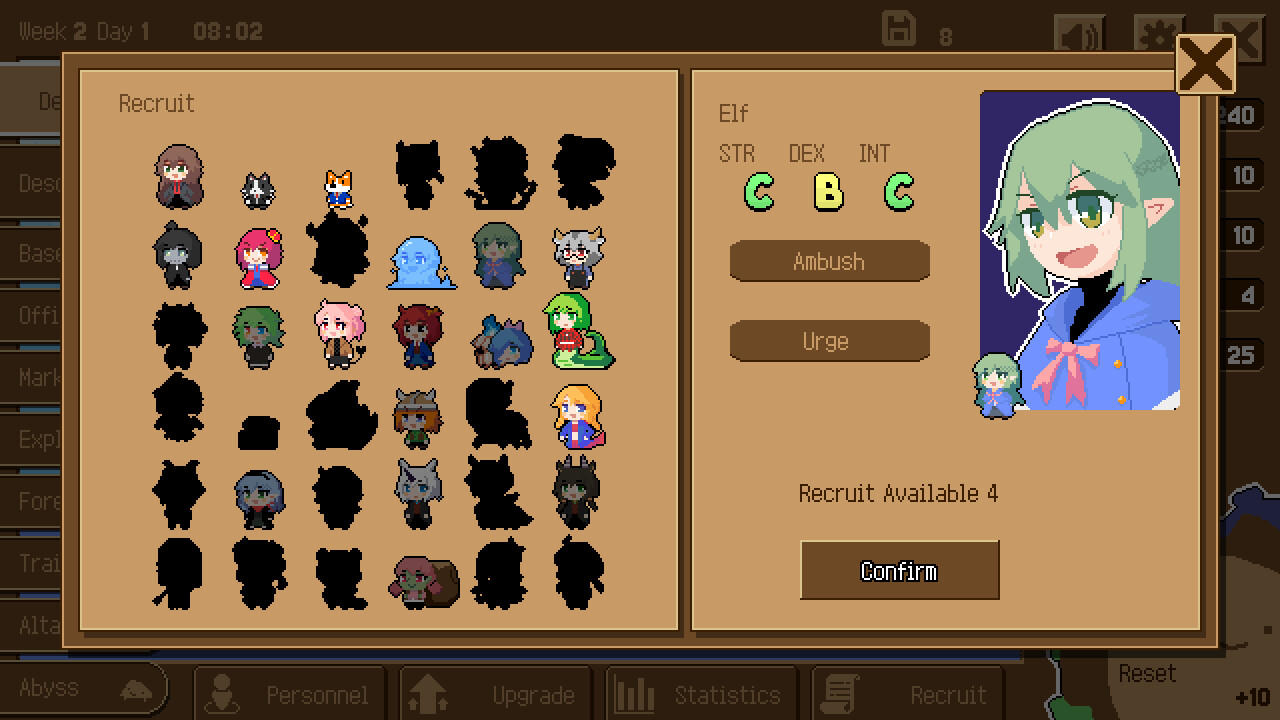 Screenshot of Abyss Manager Idle