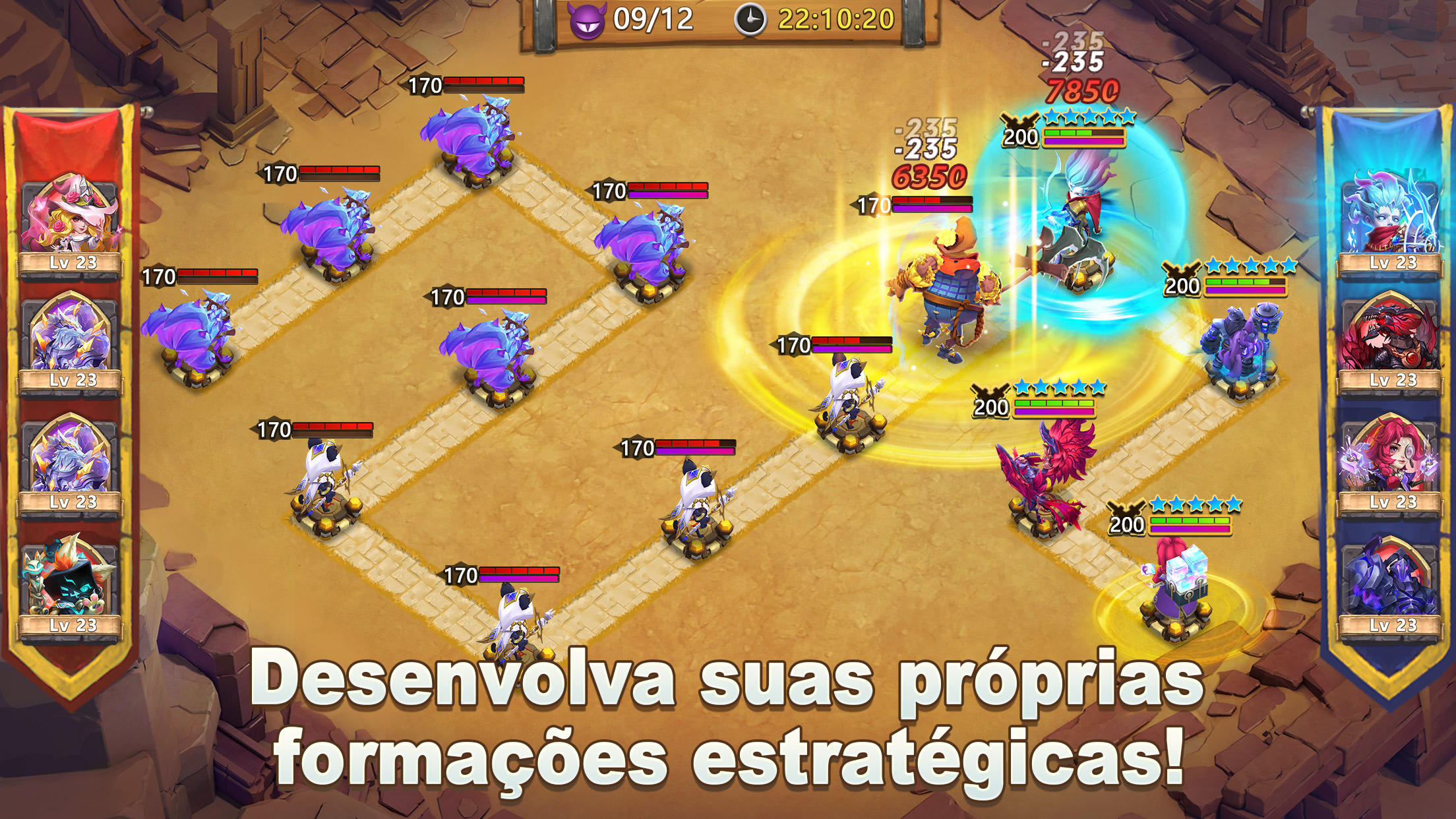 Captura de Tela do Jogo Castle Clash: Governe o Mundo