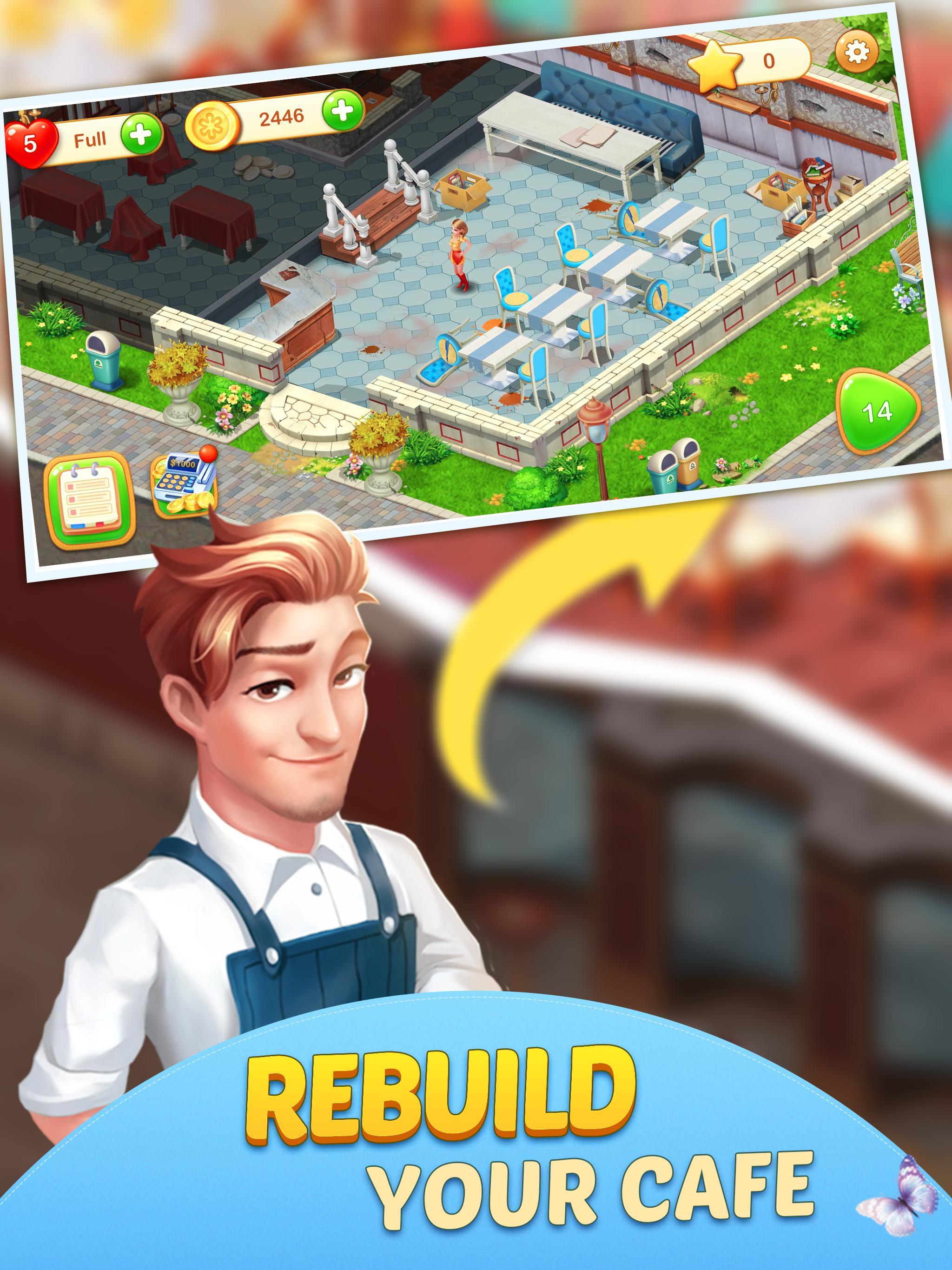 Dream Cafe: Cafescapes - Match 3 Game Screenshot