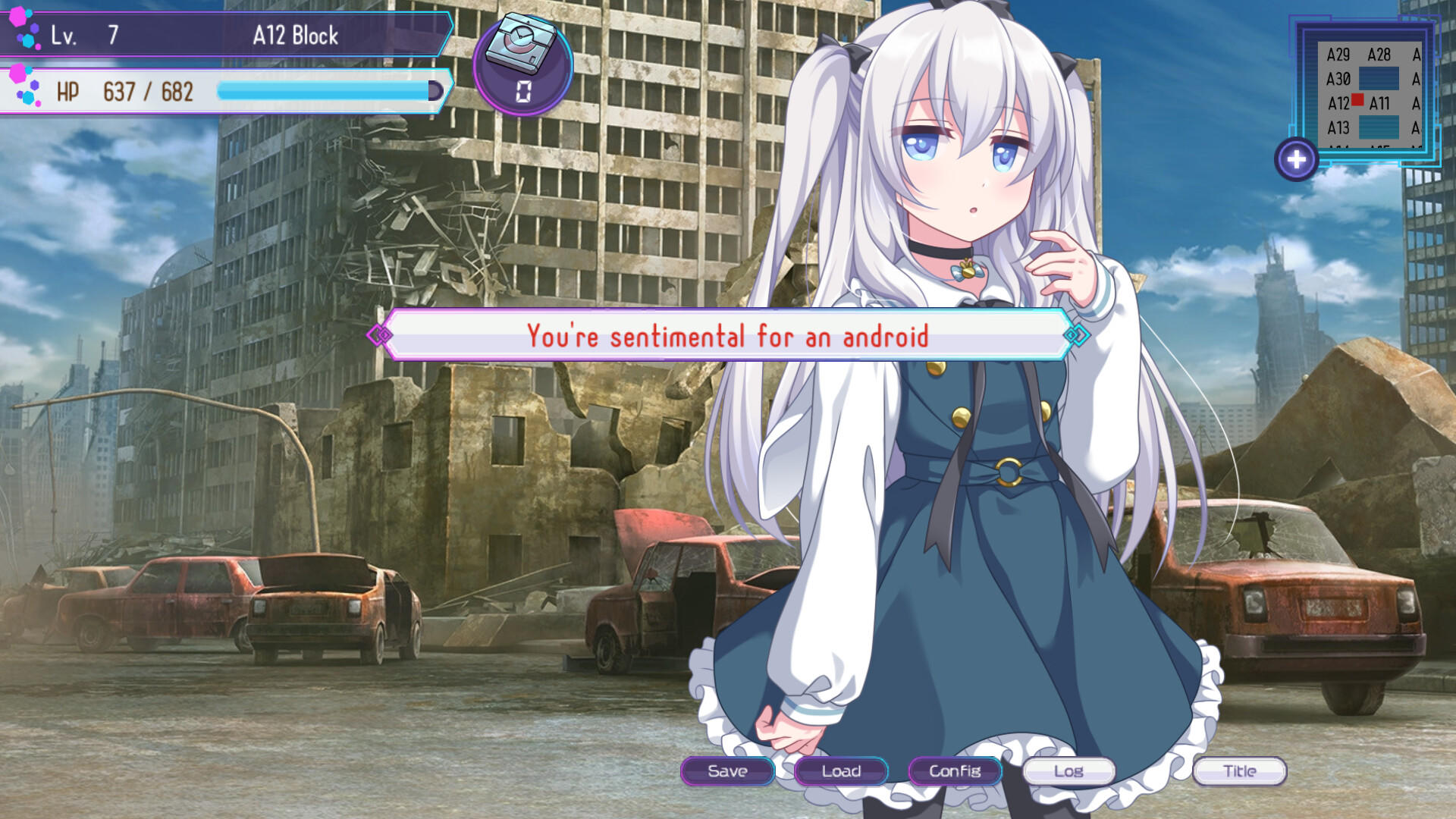 Captura de Tela do Jogo Tale of android after the Apocalypse