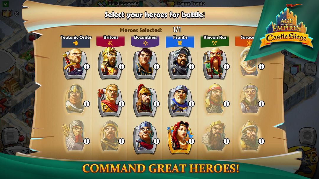 Age of Empires: Castle Siege ภาพหน้าจอเกม