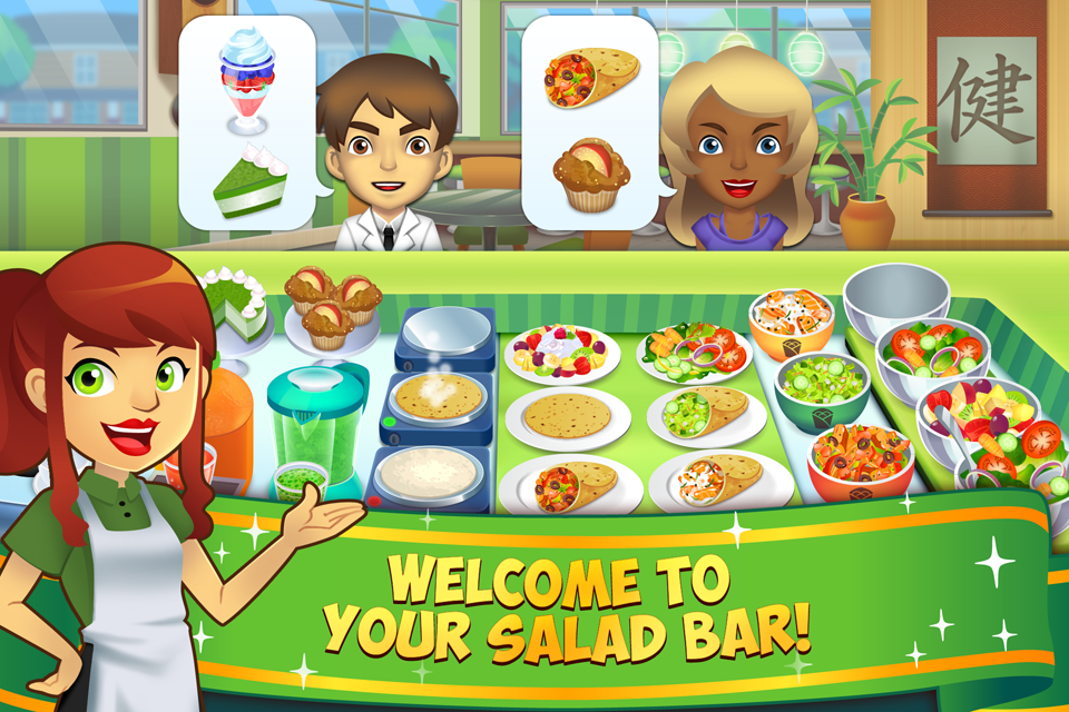 Screenshot 1 of Aking Salad Bar: Veggie Food Game 1.0.46