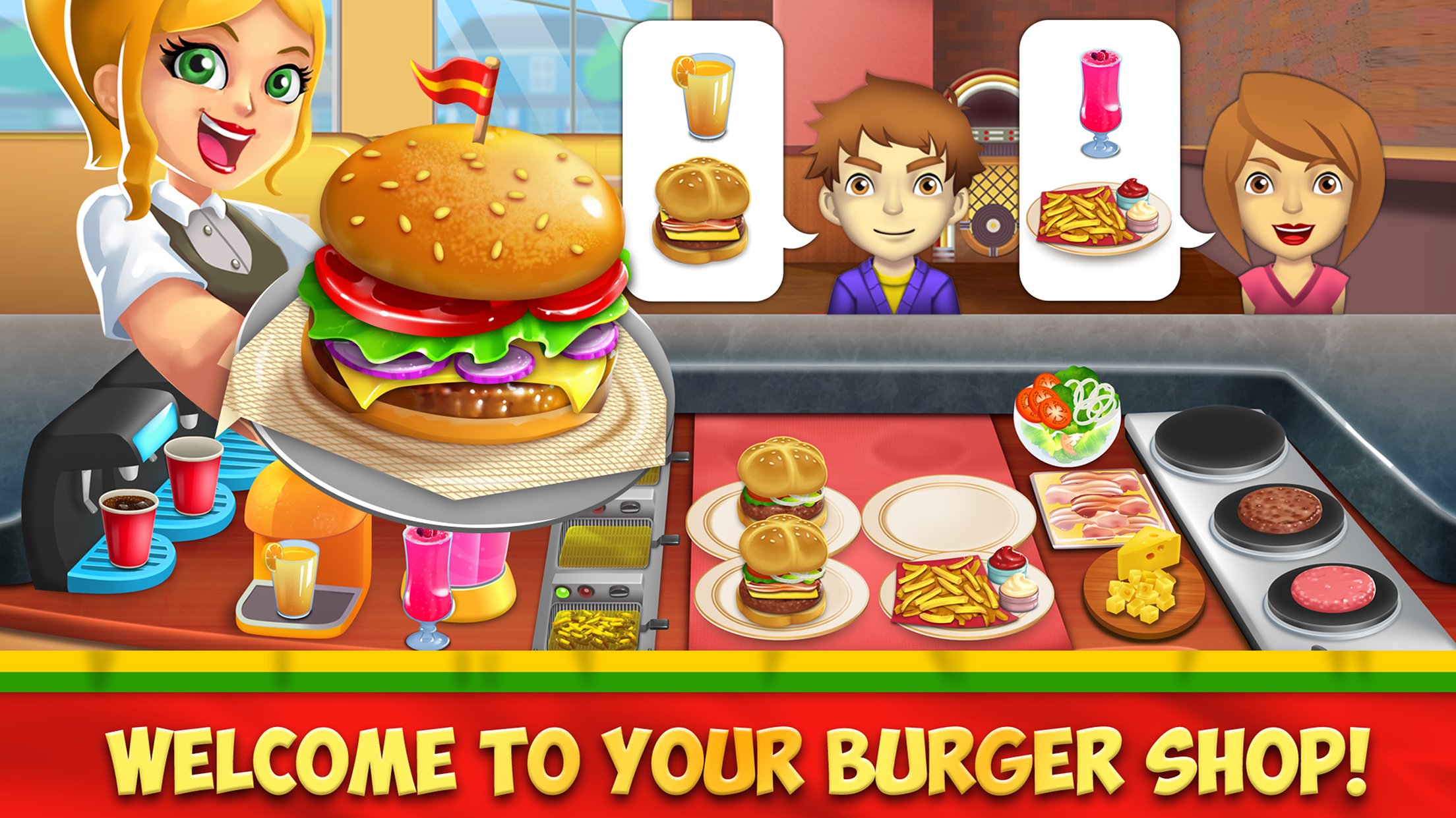 Screenshot 1 of Kedai Burger Saya 2: Permainan Makanan 1.4.37