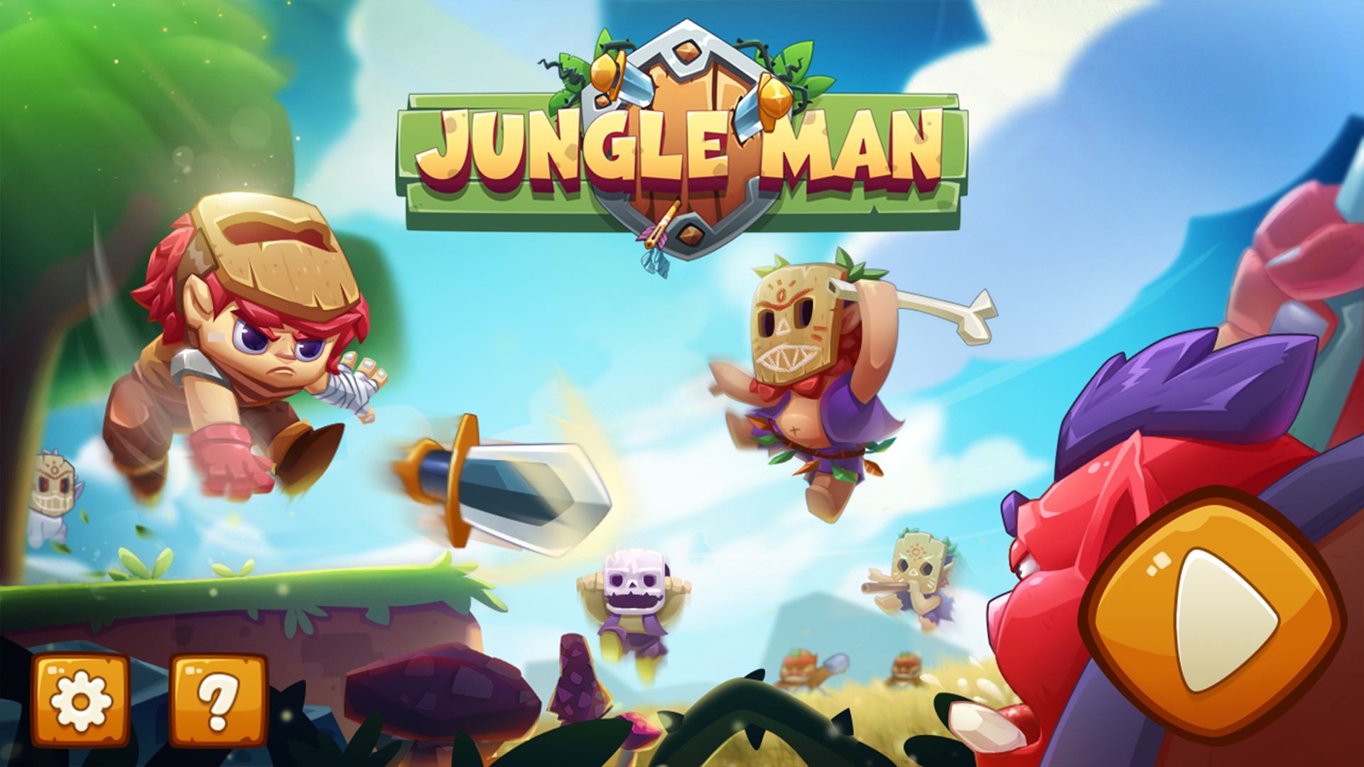 Super Jungle Man Game Screenshot
