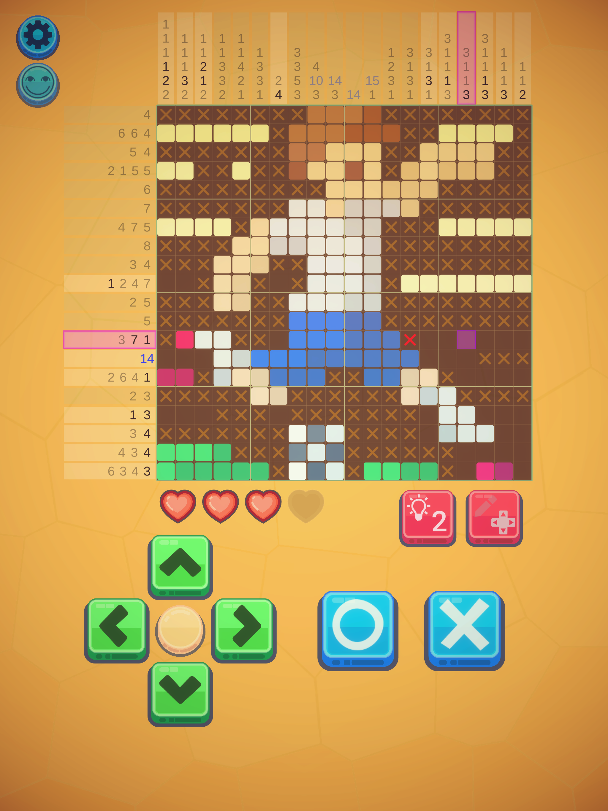 Screenshot of NemoAlice - nonogram puzzle