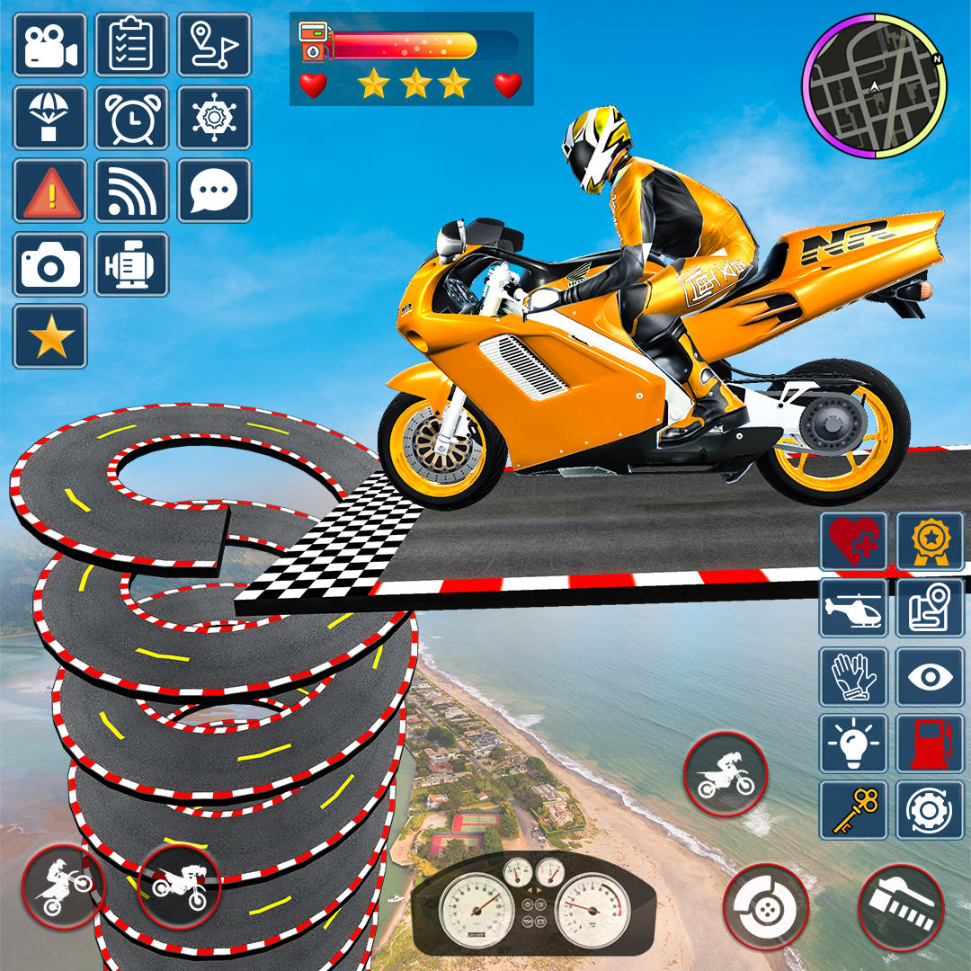 Mega Ramp Stunt Moto - Jogue Mega Ramp Stunt Moto Jogo Online