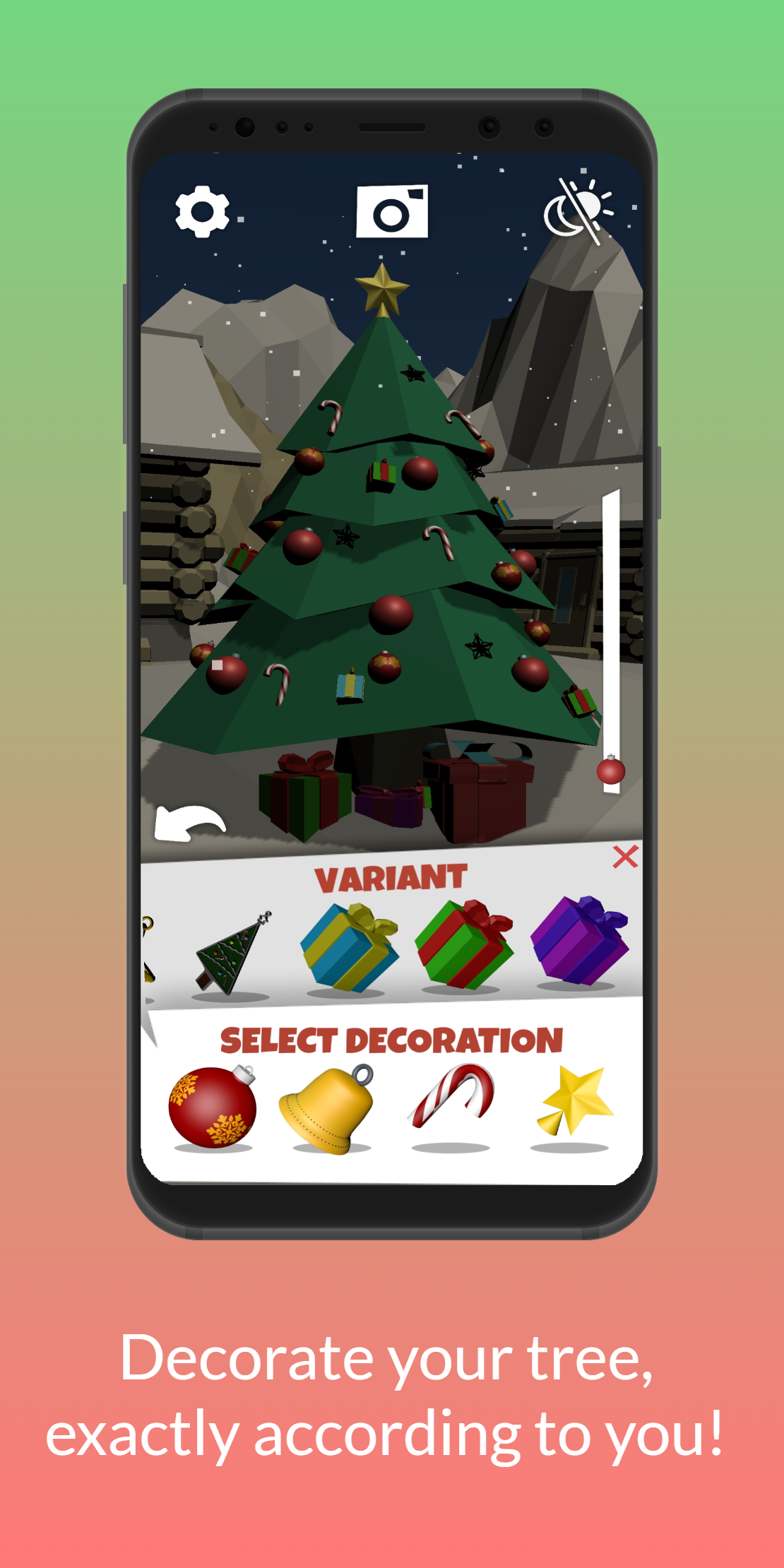 Decorate Christmas Tree 3D ภาพหน้าจอเกม