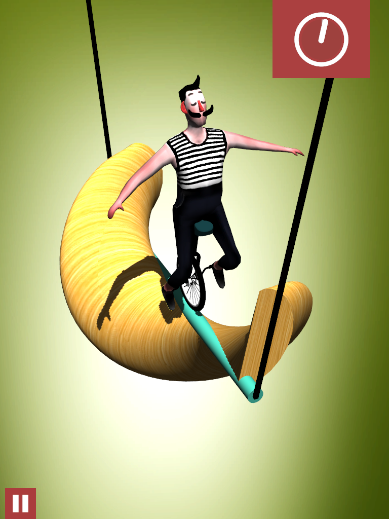 Bamba: an unicycle circus adve Game Screenshot