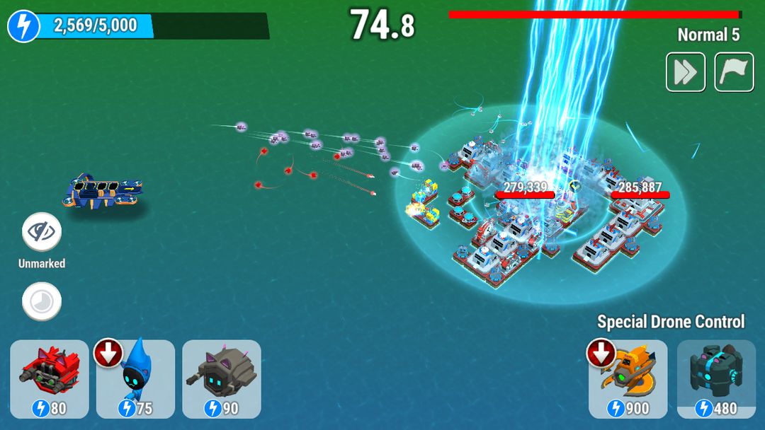 Screenshot of Drone Battle :  idle cats