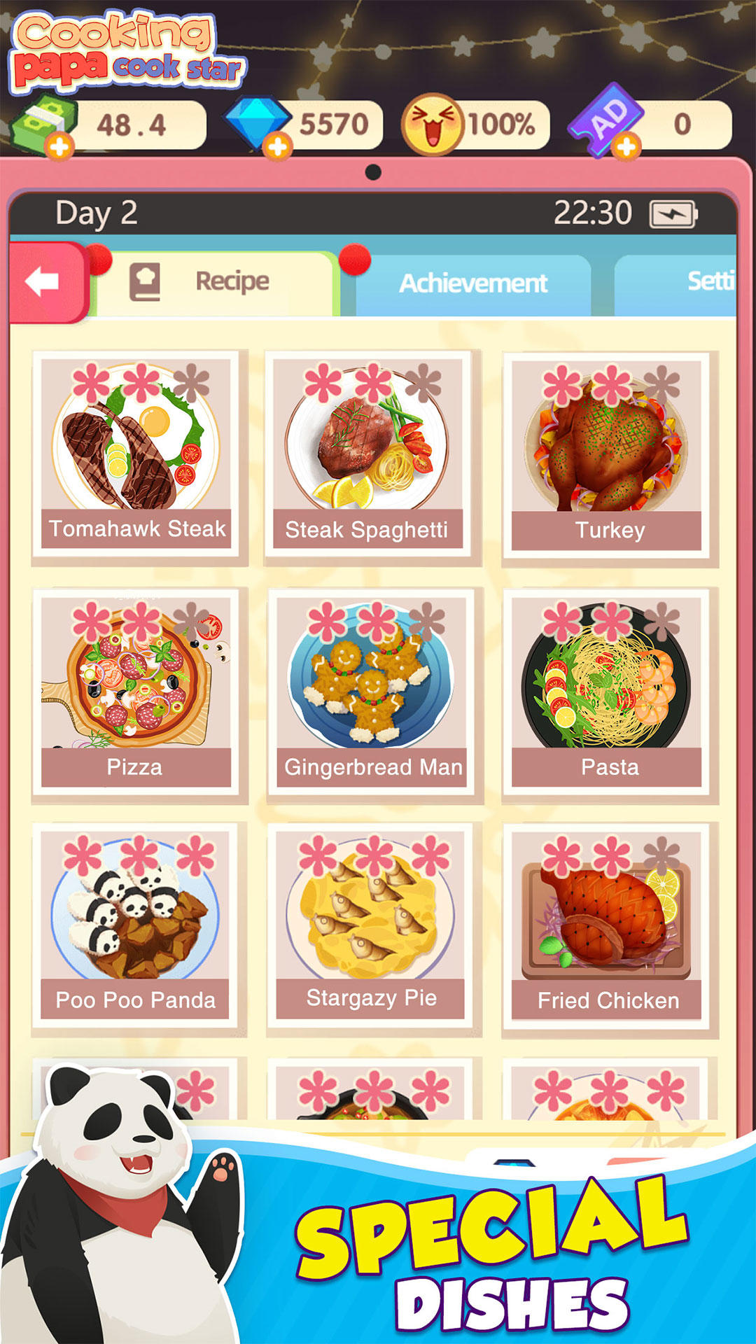 Cooking Papa:Cookstar Game Screenshot