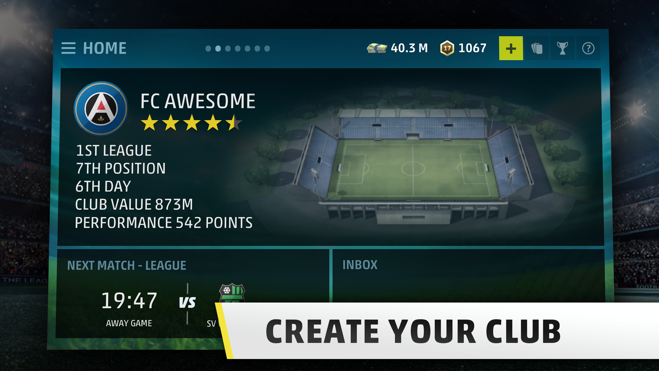 SEASON 18 - Soccer Manager Game Screenshot