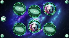 Screenshot of the video of Space Memory: Dogs