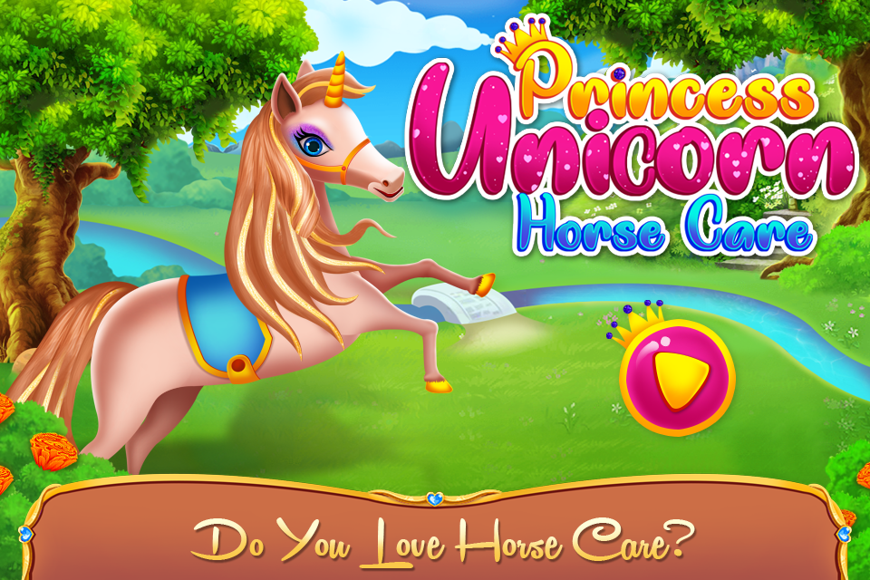Unicorn Pony Horse Care Game Game Screenshot