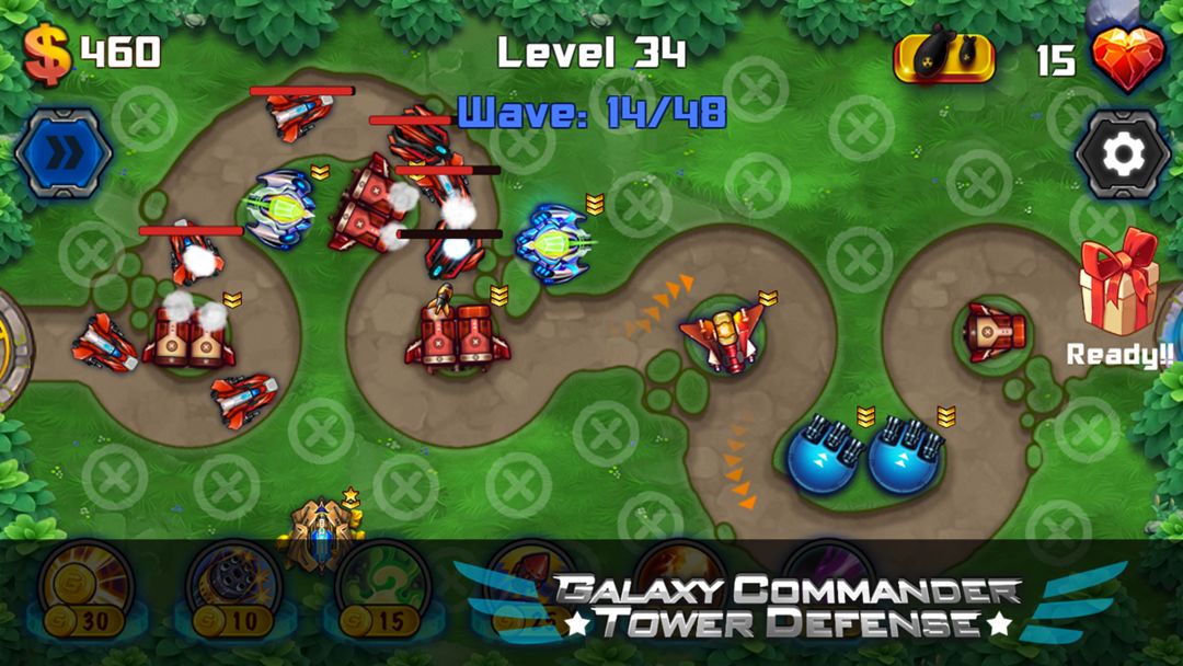 Galaxy Commander Tower defense screenshot game