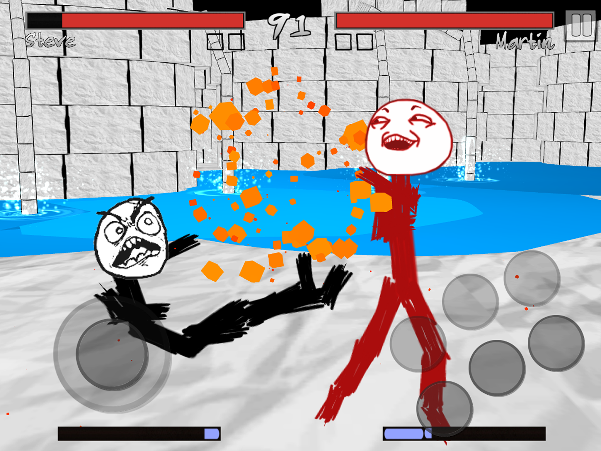 Cuplikan Layar Game Stickman Meme Fight