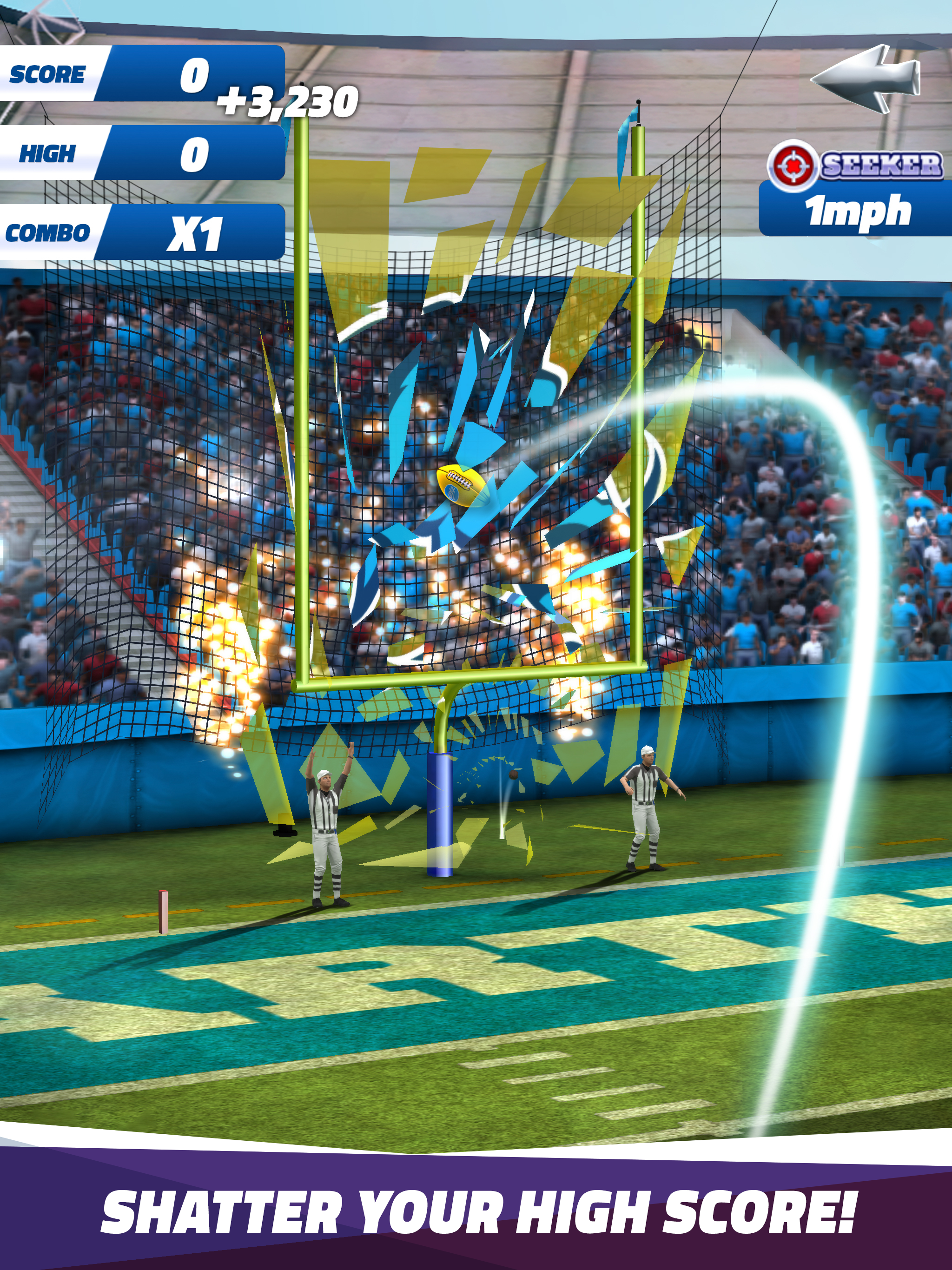 Flick Field Goal 25 Game Screenshot