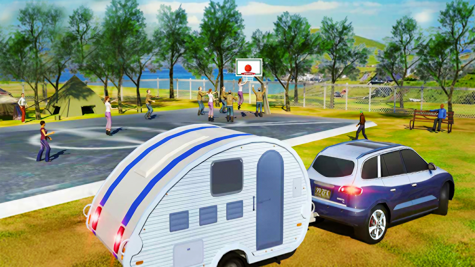 Camper Van Life Sim Game Game Screenshot