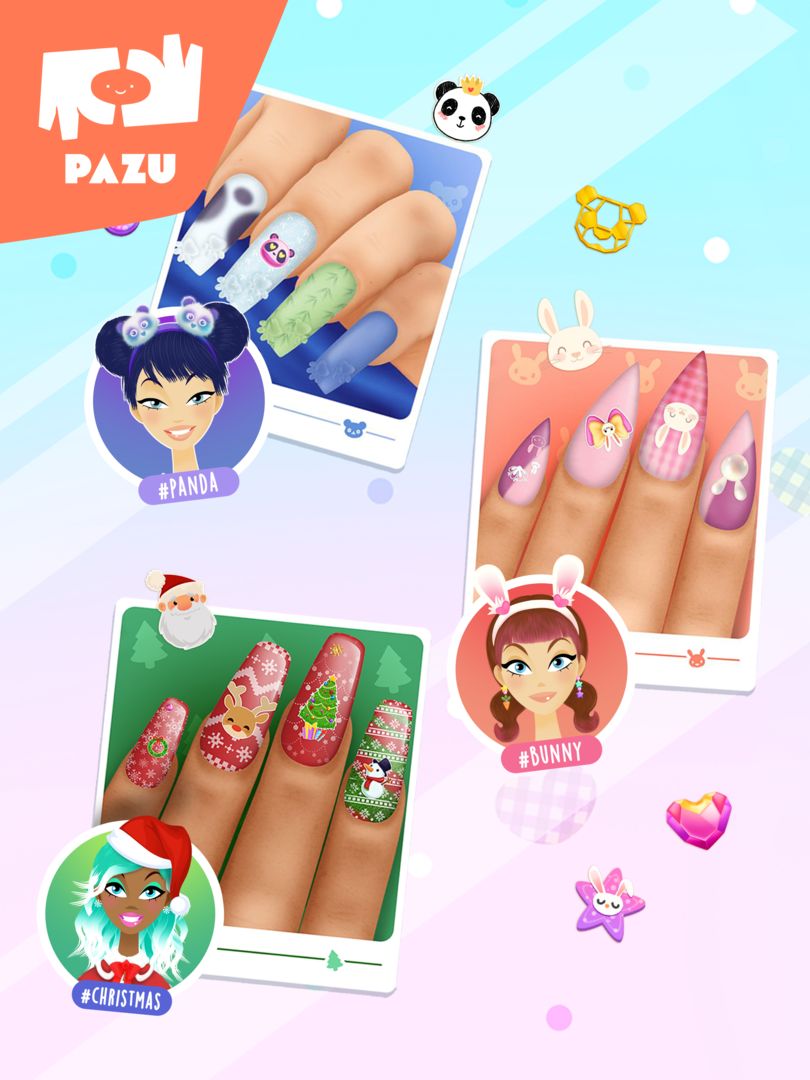Screenshot of Girls Nail Salon - Kids Games