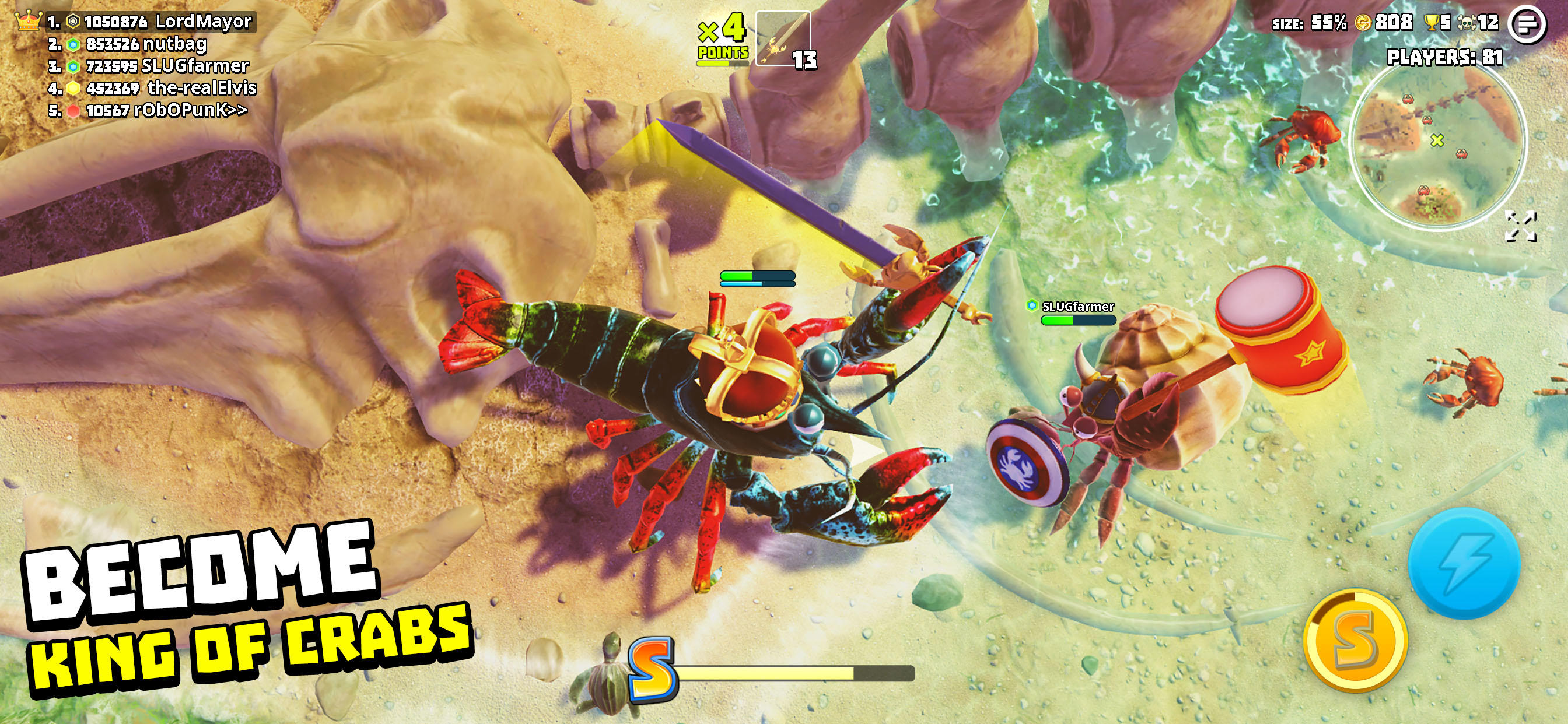 King of Crabs Game Screenshot