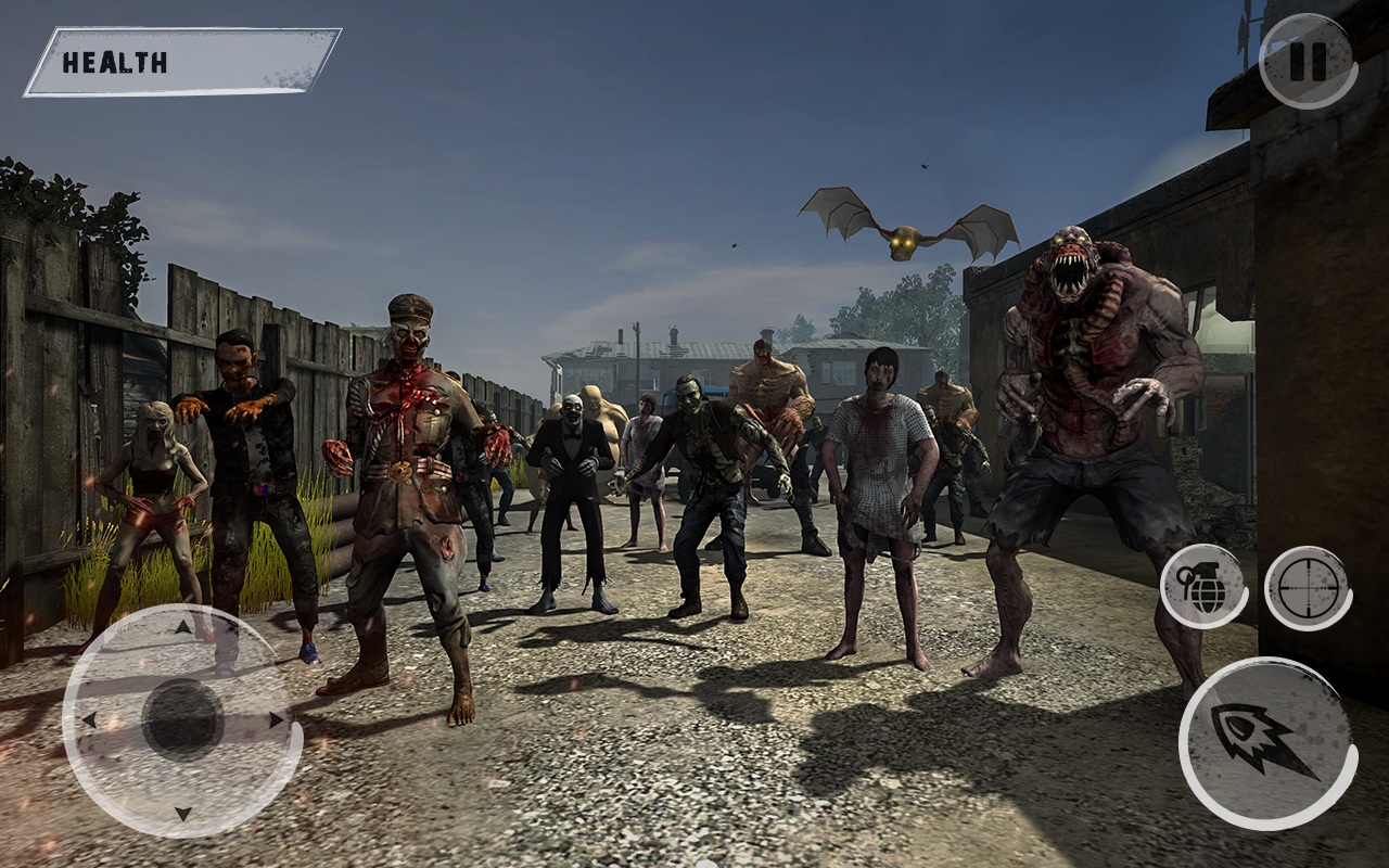 Captura de Tela do Jogo Zombie War Survival Shooter