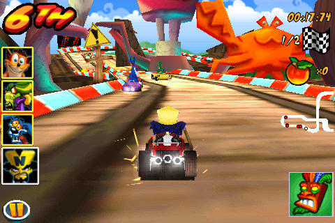 Crash Bandicoot Nitro Kart 3Dのキャプチャ
