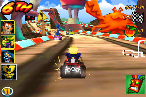Crash Bandicoot Nitro Kart 3D遊戲截圖