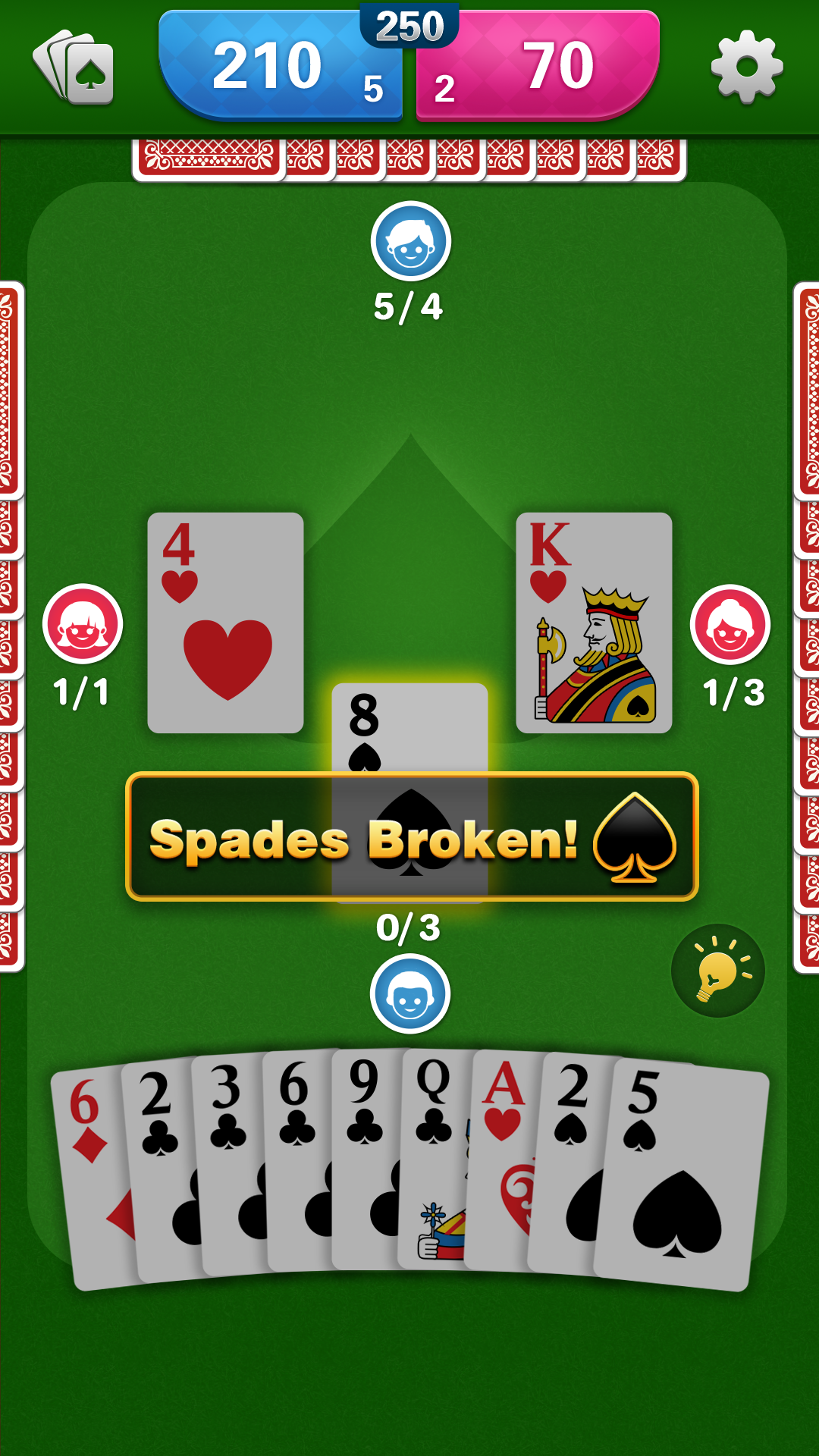 Spades: Classic Card Game 2025 Game Screenshot