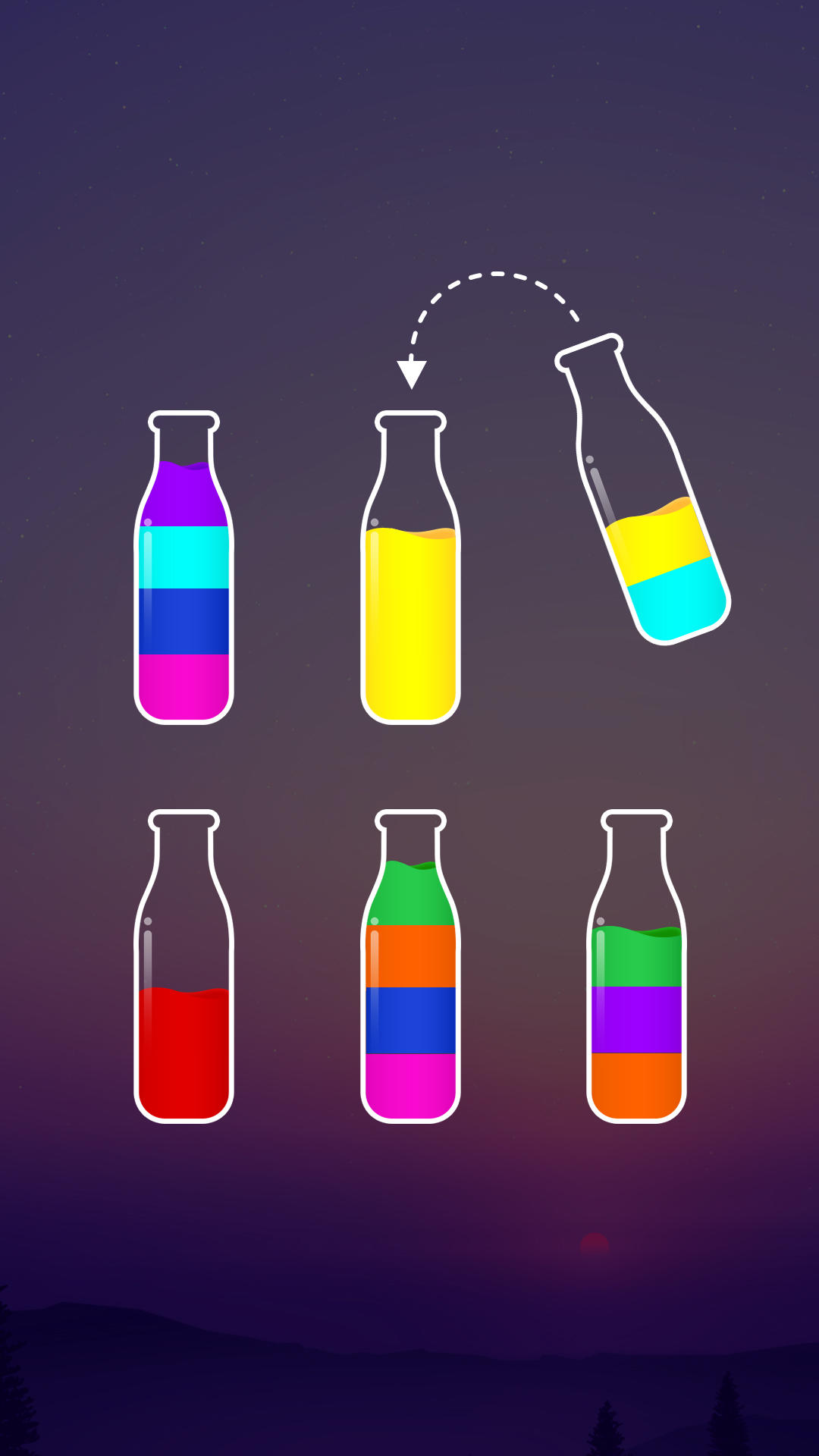 Скриншот игры Water Sort Color
