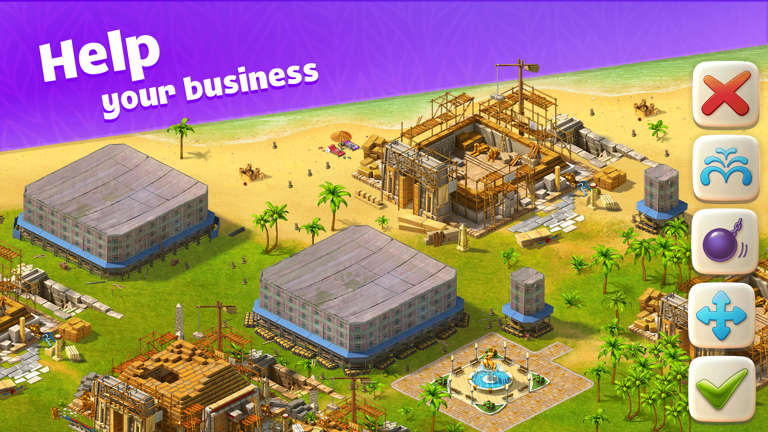 Captura de Tela do Jogo Paradise Island 2: Hotel Game